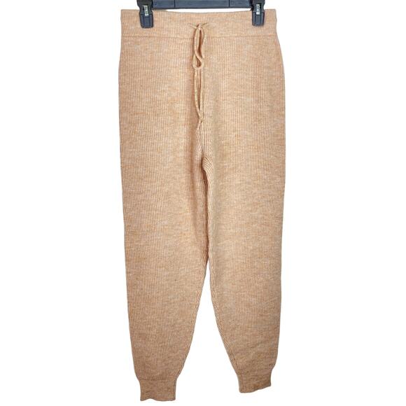 WAYF '98 Knit Sweater Sweatpants Joggers Women's Medium New W/Tags Camel - Picture 1 of 6